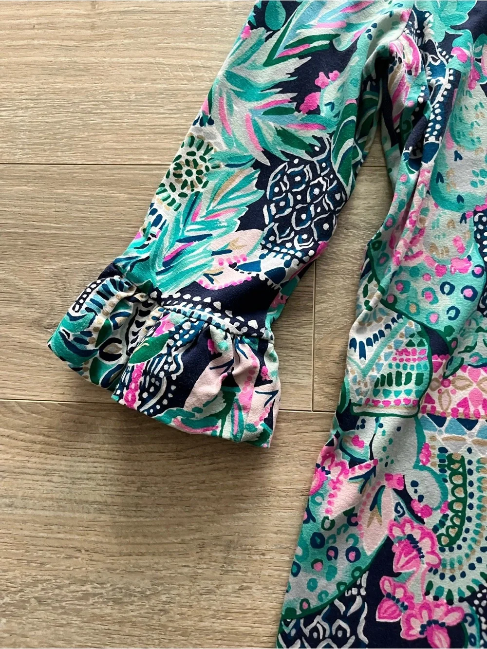 Lilly Pulitzer Womens UPF 50+ Sophie Ruffle Dress Looking Sharp Multi Size Small - Picture 4 of 7